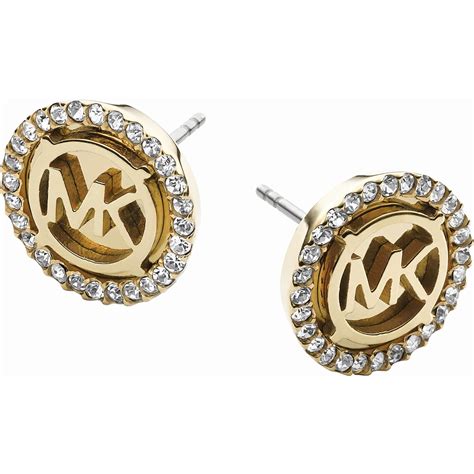 mk earrings studs|michael kors large hoop earrings.